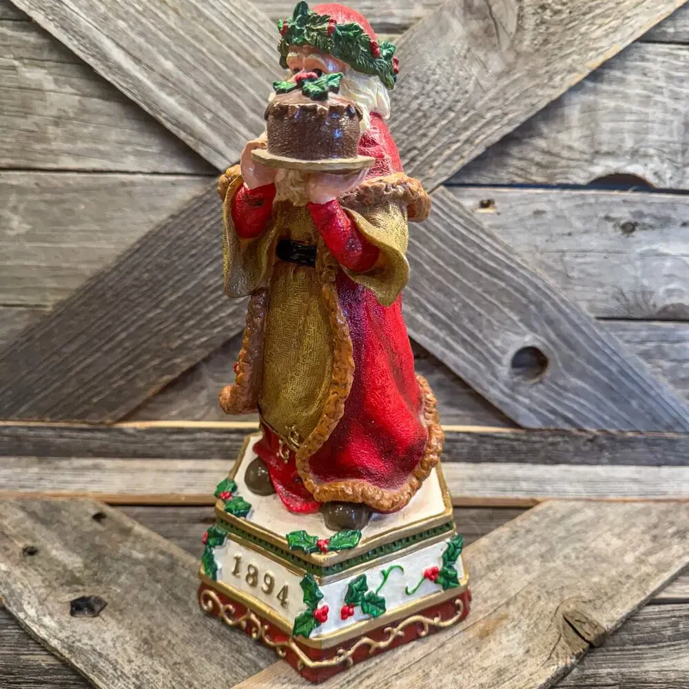 Vintage Visions of Santa 1894 Victorian Cake Figurine Home for Holidays 10